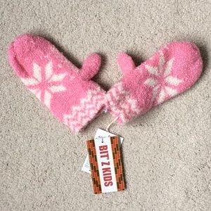 Girls Bitz Kids Fair Isle Mittens NWT 1-3 Years